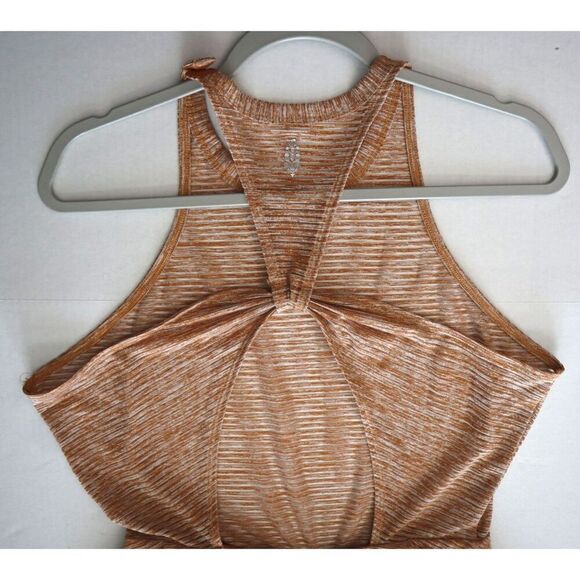 FP Movement OB1449132 Women's Sz M Russet Orange Striped TTYL Racerback Dress - Picture 7 of 12